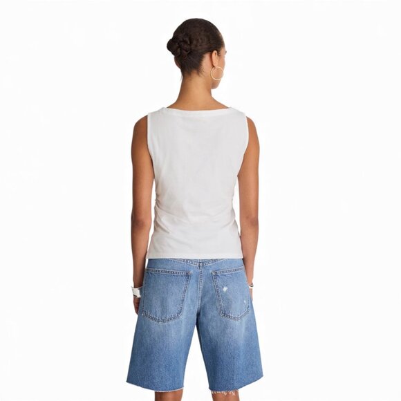 Madewell Cinched Crewneck Tank Size Small - Picture 3 of 11